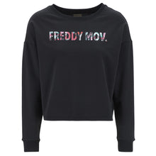 Carica l&#39;immagine nel visualizzatore di Gallery, FREDDY - Felpa Fitness Crop Top Stampa Floreale MOV.
