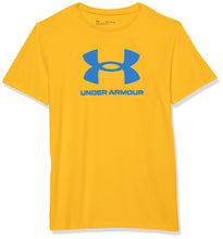 Carica l&#39;immagine nel visualizzatore di Gallery, Under Armour Maglietta a maniche corte con logo sportivo da ragazzo
