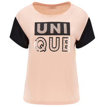 Carica l&#39;immagine nel visualizzatore di Gallery, FREDDY - T-Shirt Comfort con Scollo Ampio E Maniche in Viscosa Nera
