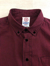 Carica l&#39;immagine nel visualizzatore di Gallery, Franklin and Marshall Camicia Uomo Manica Lunga a Quadri Rosso Neri XL
