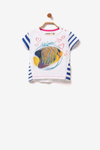 Carica l&#39;immagine nel visualizzatore di Gallery, Desigual Maglietta Pesce Cucitura Lato Marta 19SYTK06 Maglietta Baby
