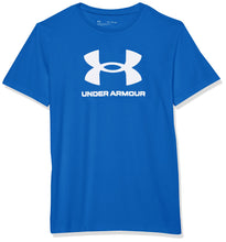 Carica l&#39;immagine nel visualizzatore di Gallery, Under Armour Maglietta a maniche corte con logo sportivo da ragazzo
