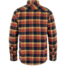 Carica l&#39;immagine nel visualizzatore di Gallery, Fjällräven Singi Heavy Flannel Shirt M Maglietta a Maniche Lunghe, Autumn Leaf-Dark Navy, M Uomo
