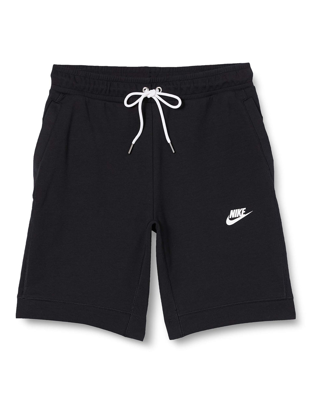Nike Sportswear Modern FLC Shorts, Uomo Unisex Bambini, Black/Ice Silver/White/White, XL