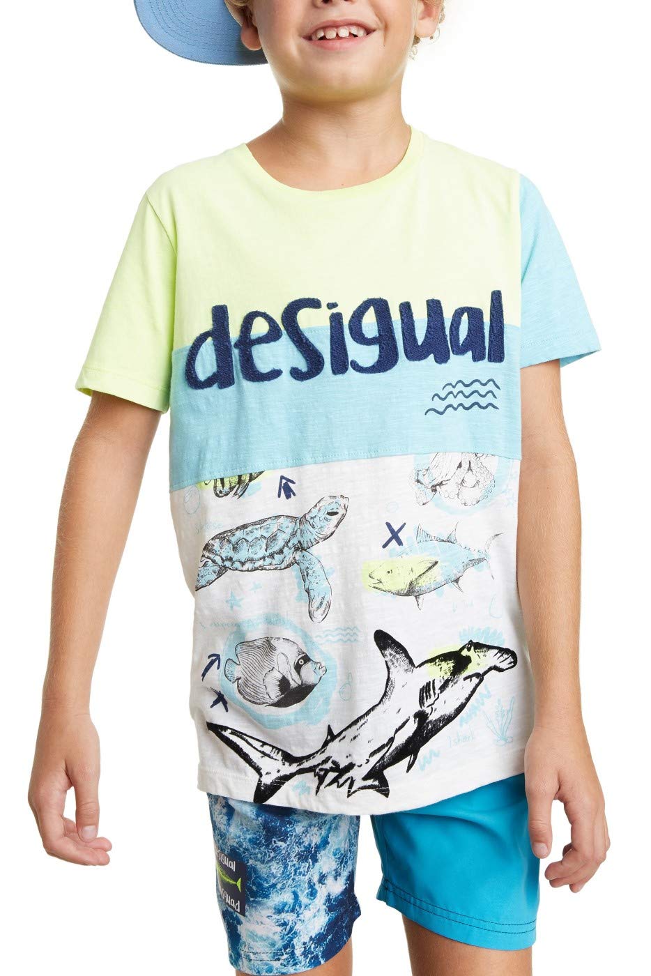 Desigual t-Shirt Cotone Bambino Multicolor TS George