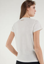 Carica l&#39;immagine nel visualizzatore di Gallery, FREDDY - T-Shirt in Jersey Leggero con Stampa Lucida Rame

