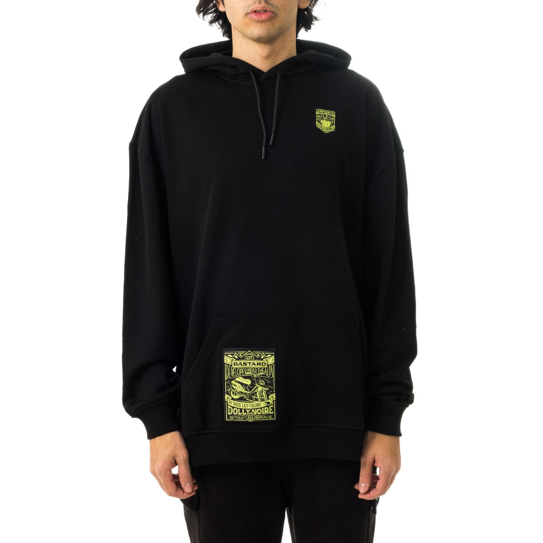 Dolly Noire Felpa Uomo DLYNR Bastards Hoodie SW070.01