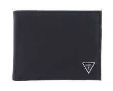 Carica l&#39;immagine nel visualizzatore di Gallery, Guess Portafoglio Certosa smart billfold saffiano nero GS23GU02 SMECRSLEA24
