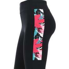 Carica l&#39;immagine nel visualizzatore di Gallery, FREDDY - Leggings 7/8 Vita Alta Bande Laterali A Fantasia Floreale
