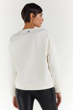 Carica l&#39;immagine nel visualizzatore di Gallery, FREDDY - Felpa Comfort Stampa Argentata con Strass
