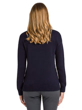 Carica l&#39;immagine nel visualizzatore di Gallery, NORTH SAILS 091145 Maglione A Collo Alto Donna Blu Cotone e Cashmere

