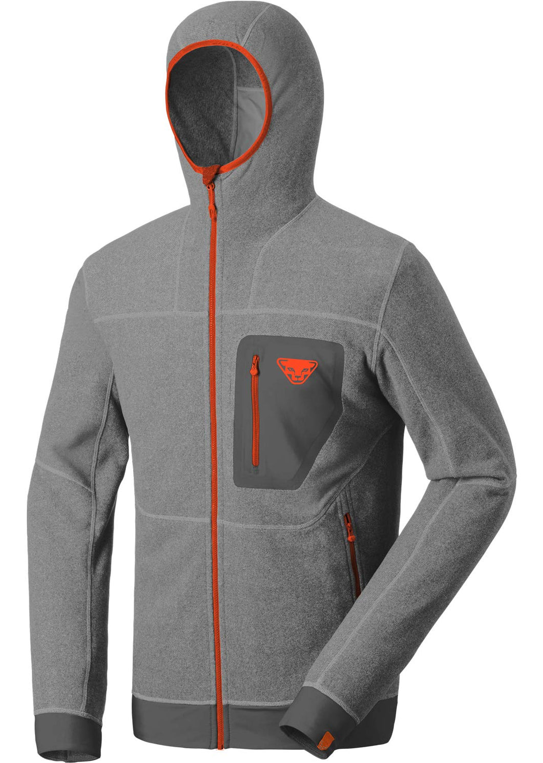 DYNAFIT Mera 2 PTC Grigio Smoke Fleece Pile Uomo con Cappuccio (46/S)