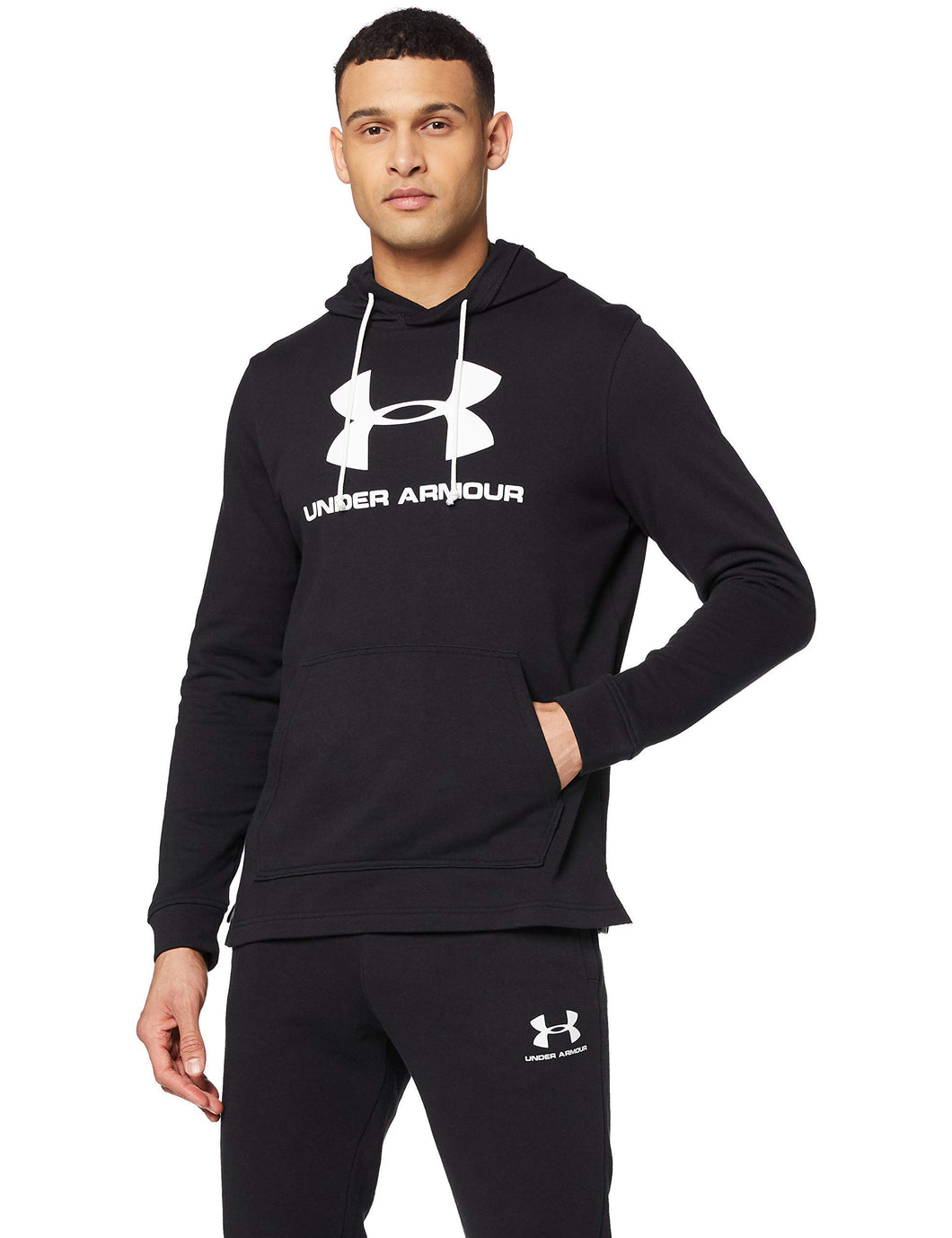 Under Armour Sportstyle Terry Logo Hoodie Felpa con Cappuccio, Uomo