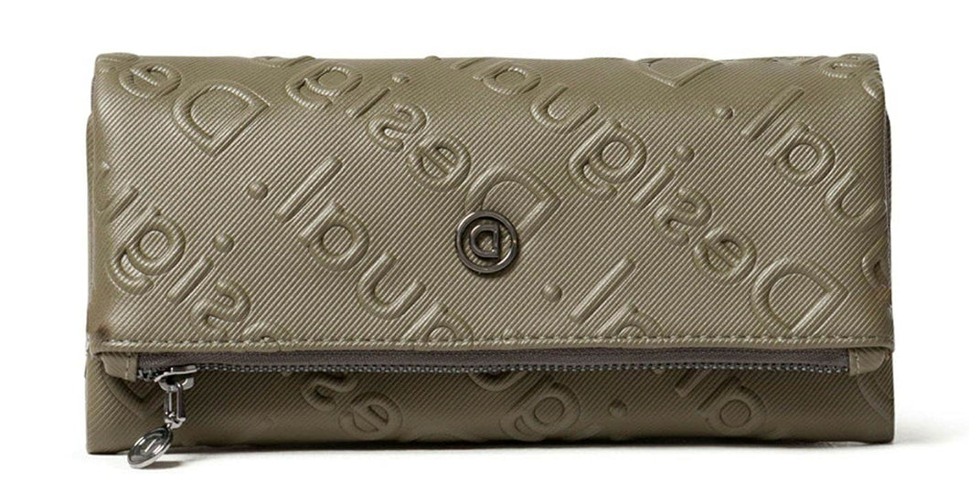 Desigual Accessories PU Long Wallet, Lunga Durata Donna, Verde, U