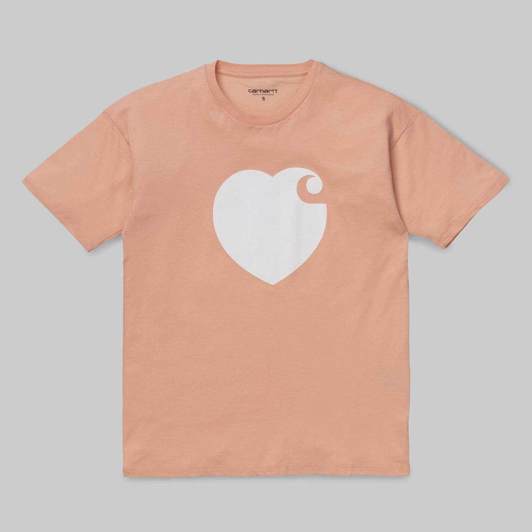 CARHARTT WIP W' S/S Hartt T-Shirt Donna Girocollo Peach Pesca