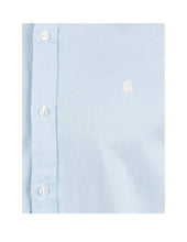 Carica l&#39;immagine nel visualizzatore di Gallery, Carhartt Lancaster Logo Shirt I024154 Aquamarine Wax (M - Aquamarine Wax)
