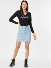 Carica l&#39;immagine nel visualizzatore di Gallery, Guess T Shirt V Manica Lunga W2BI21I3Z14 - JBLK Tg. S Nero
