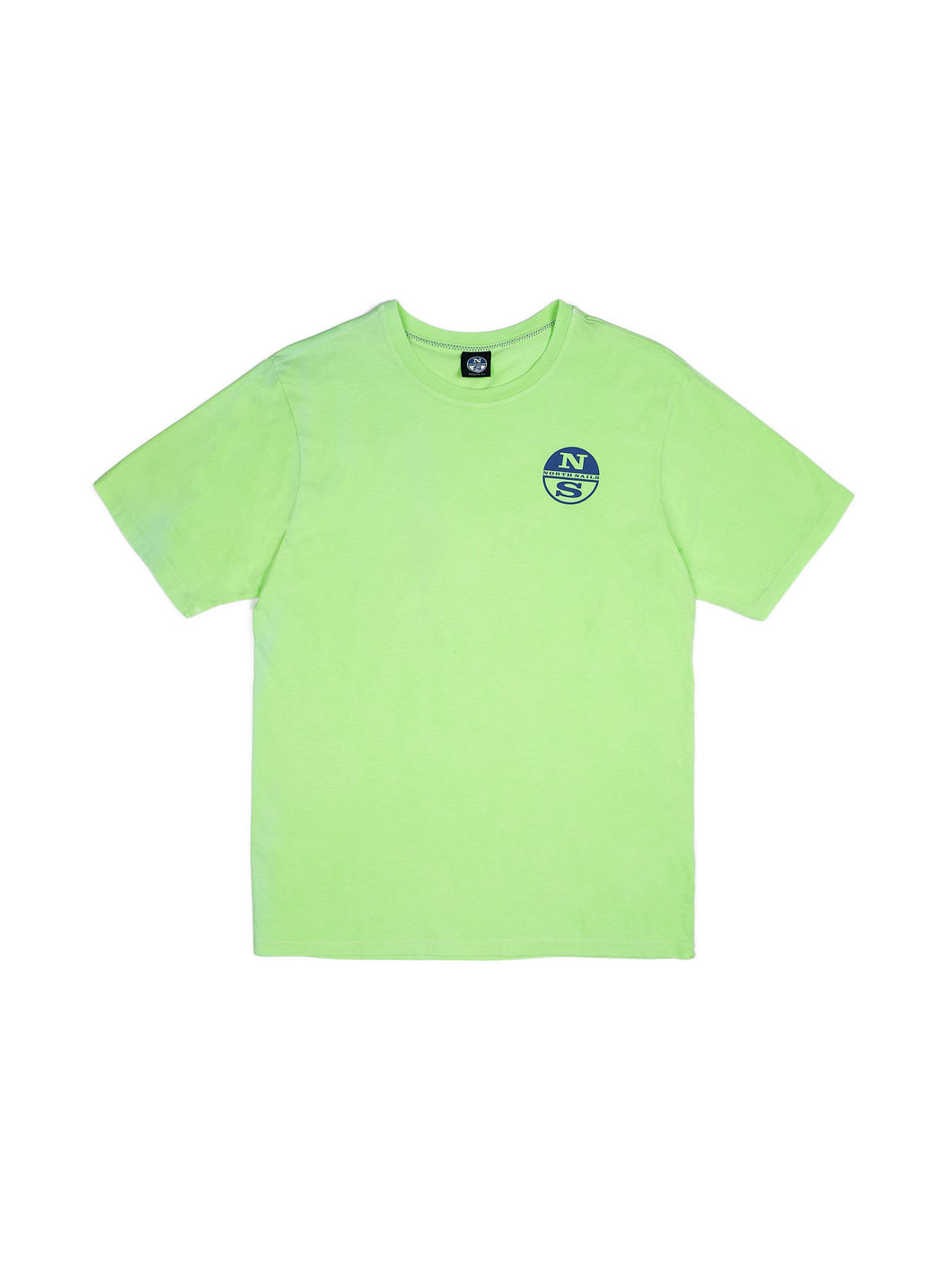 NORTH SAILS Jersey Maglietta da Uomo in Verde Profondo - 100% Cotone di Stile di Misura Regolare con Girocollo e Maniche Corte