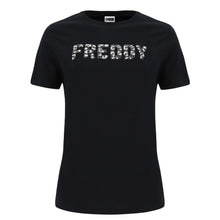 Carica l&#39;immagine nel visualizzatore di Gallery, FREDDY T-Shirt Comfort Fit con Decorazione Animalier in Paillettes
