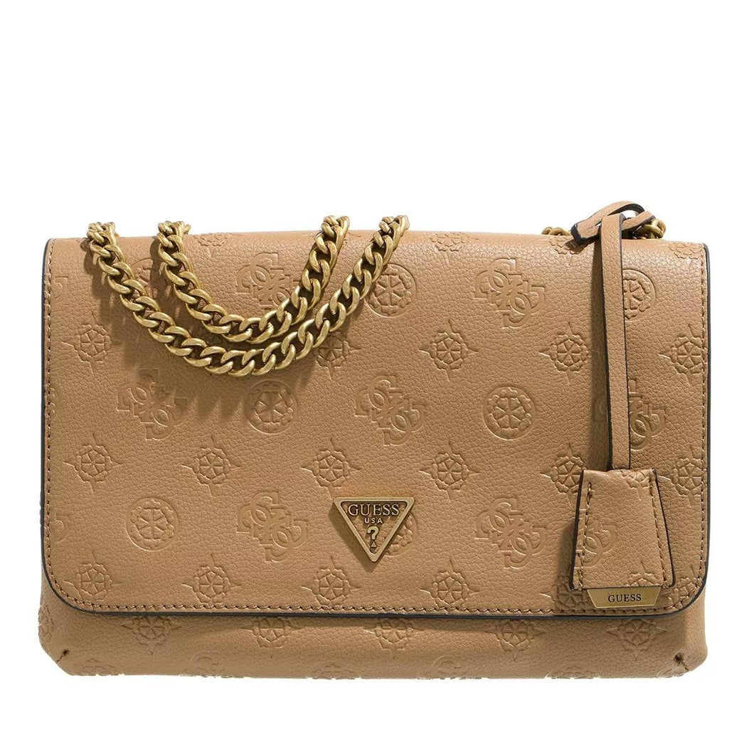 Guess BORSA DONNA D CARAMEL HWPB8403210CAR helaina borsa a tracolla con flap CARAMEL ND scelta=P
