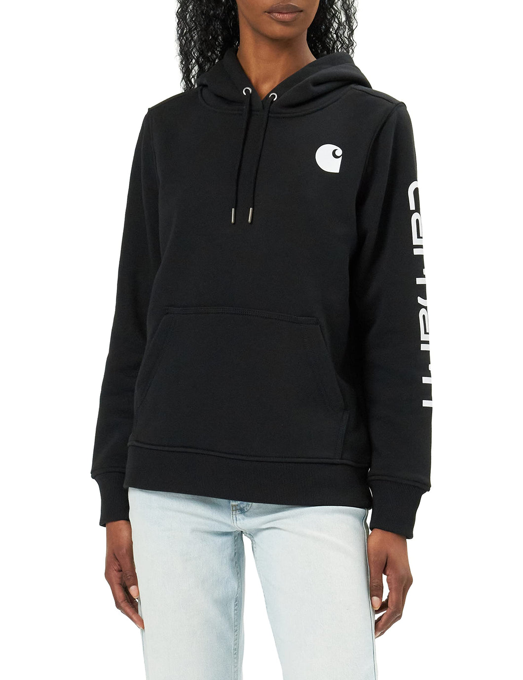Carhartt Clarksburg Sleeve Logo Hooded Sweatshirt Felpa con Cappuccio Donna