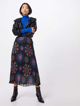 Carica l&#39;immagine nel visualizzatore di Gallery, Abasic Desigual FAL Delos Gonna Midi Plissettata Mandala - Black
