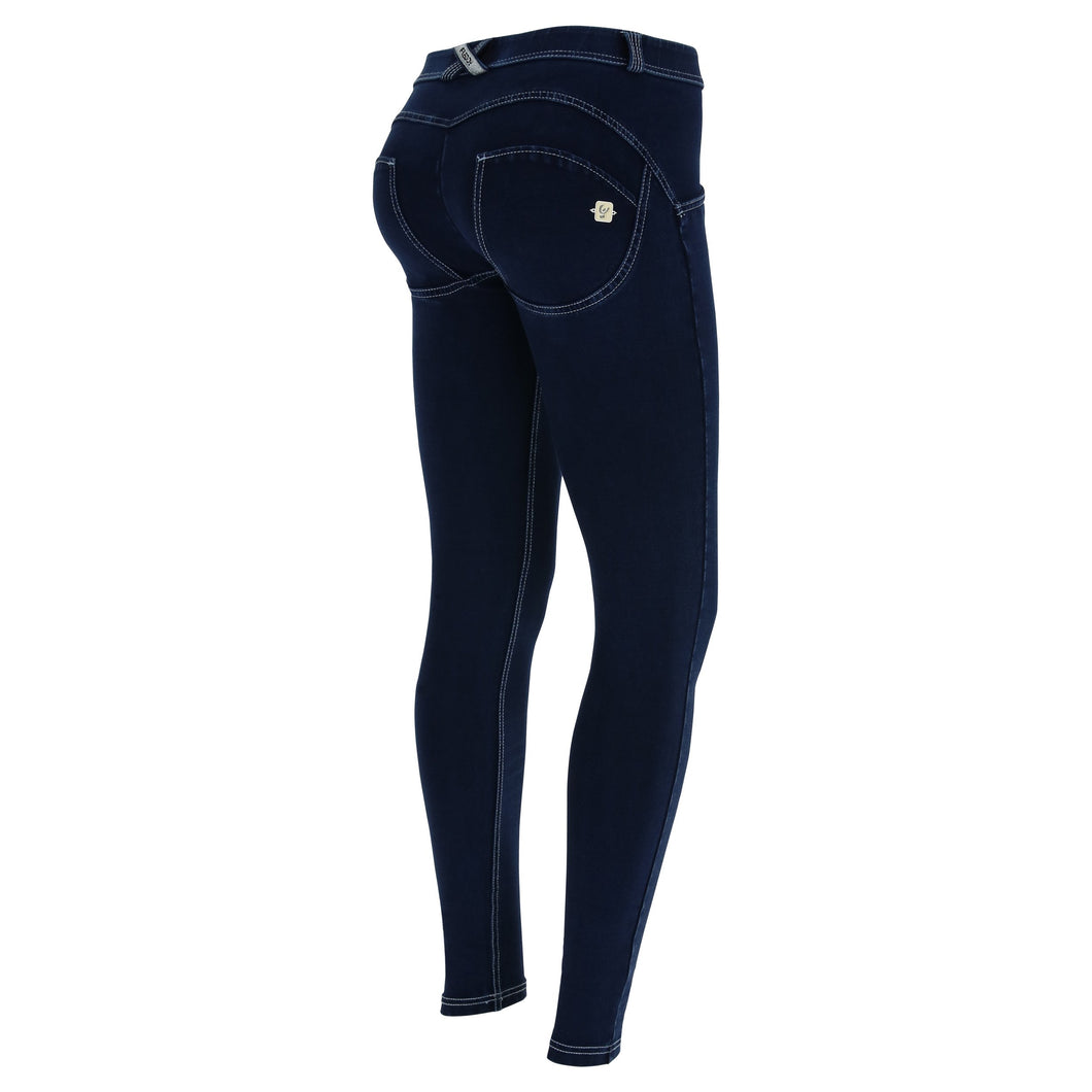 FREDDY WR.UP Super Skinny Vita Regular in Denim Lavaggio Scuro