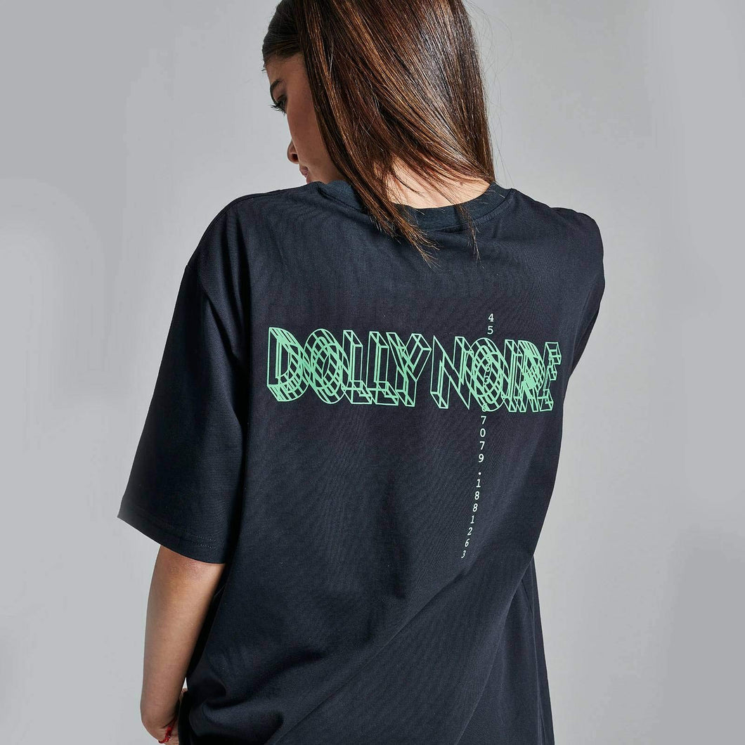 Dolly Noire T-Shirt Logo Wireframe Black Nera XS