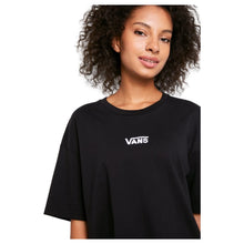 Carica l&#39;immagine nel visualizzatore di Gallery, Vans - T-SHIRT CENTER VEE TEE DRESS DA DONNA COLORE BLACK - VN0A4RU2BLK1 - M, BLACK
