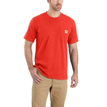 Carica l&#39;immagine nel visualizzatore di Gallery, Carhartt Relaxed Fit Heavyweight Short-Sleeve K87 Pocket T-Shirt, Maglietta da Lavoro Uomo, Currant Heather,
