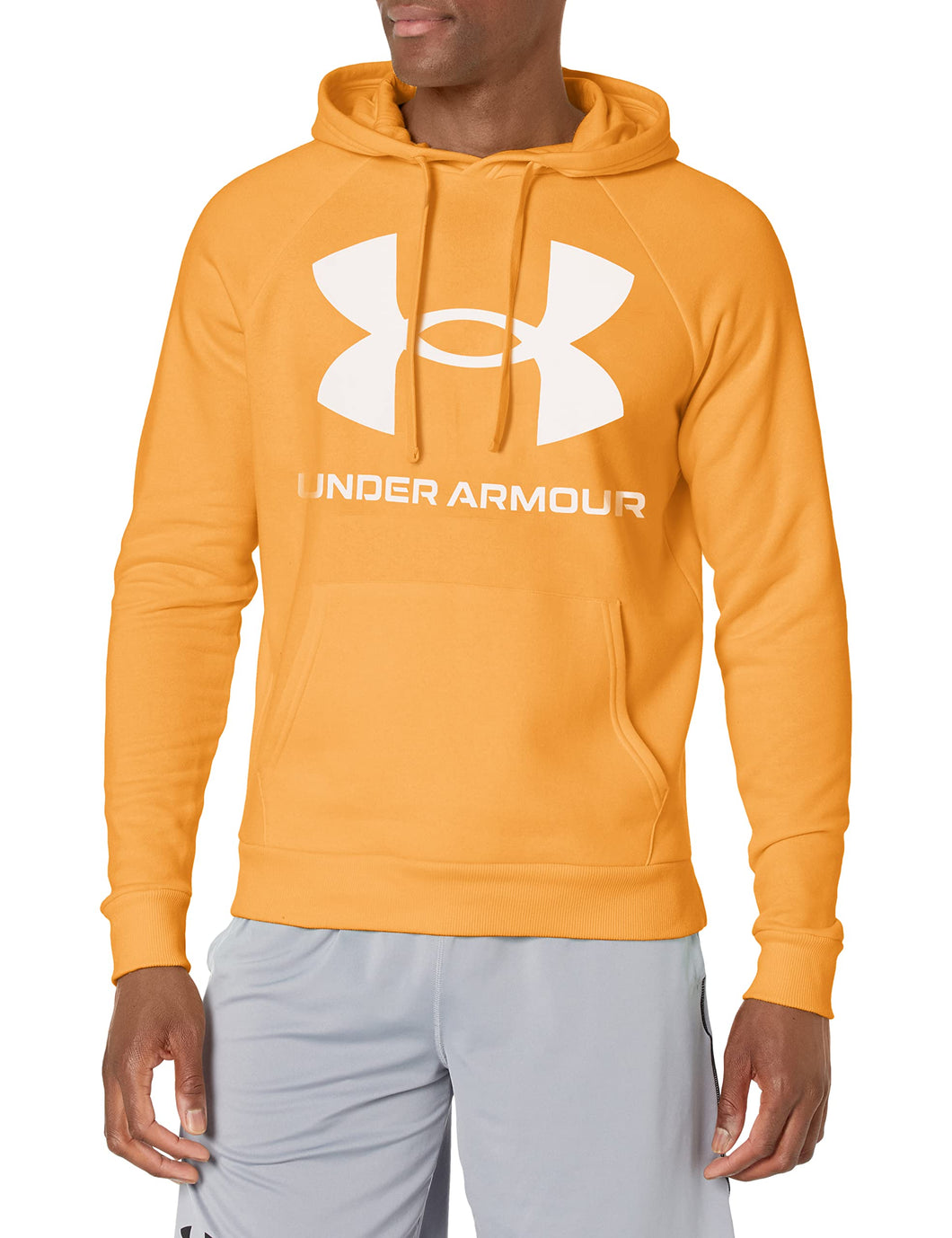 Under Armour Felpa con Cappuccio da Uomo UA Rival Fleece Big Logo Top in Pile, RIS, XL