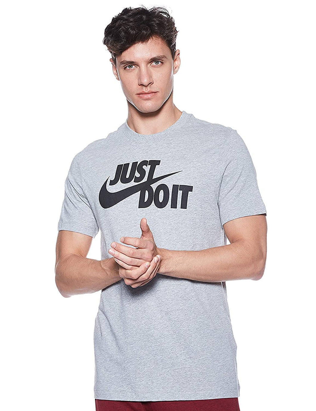 Nike T-Shirt AR5006 063. da Uomo, Colore Grigio