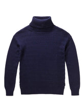 Carica l&#39;immagine nel visualizzatore di Gallery, NORTH SAILS 091145 Maglione A Collo Alto Donna Blu Cotone e Cashmere
