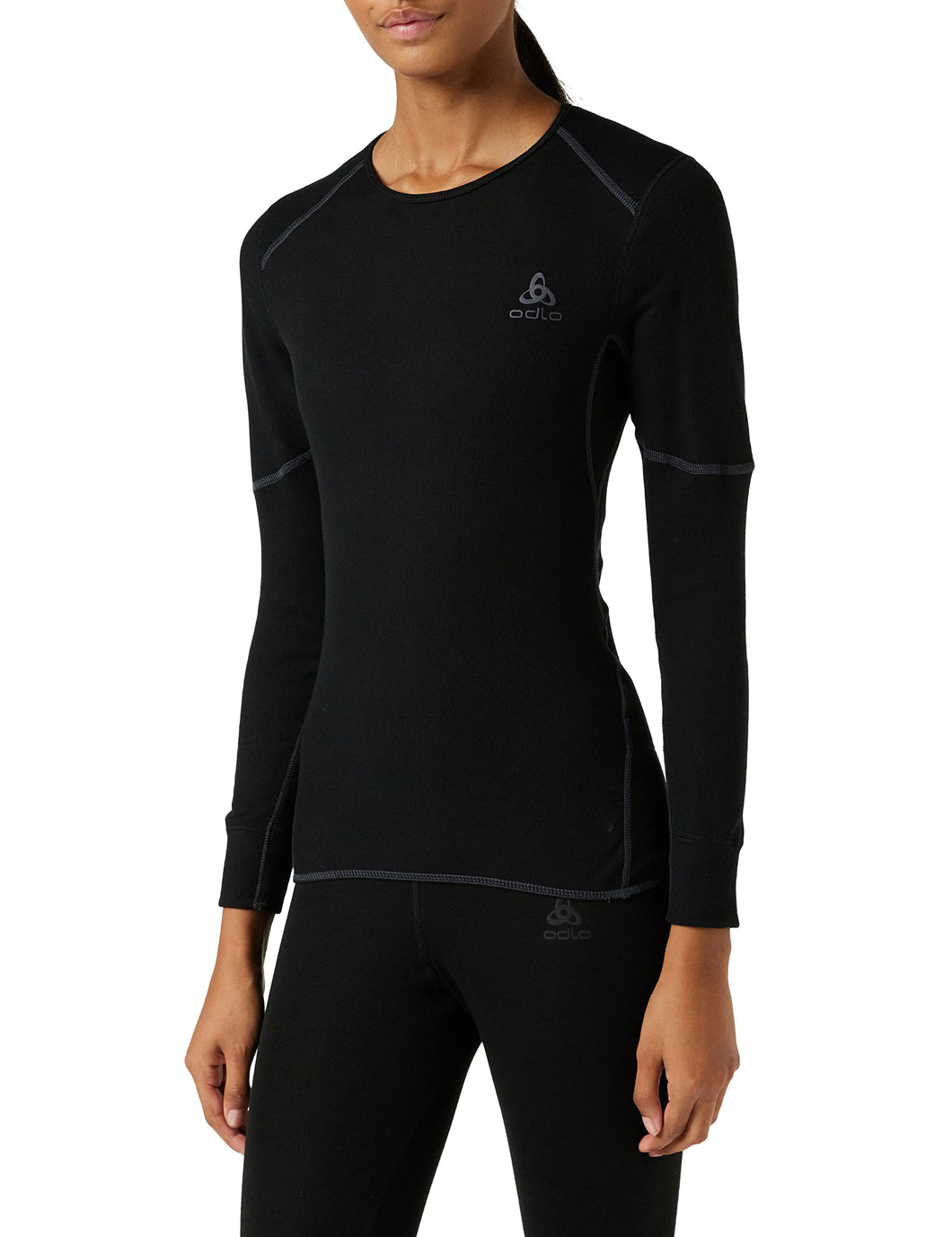 Odlo, Maglietta a Maniche Lunghe Donna Crew Neck X-Warm