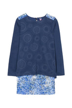 Carica l&#39;immagine nel visualizzatore di Gallery, Desigual - Girl - Vestito Blu da Bambina con Paillettes - Char - Charletown
