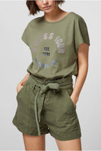 Carica l&#39;immagine nel visualizzatore di Gallery, Guess T-Shirt Donna Tonya Tee in Cotone Army Green ES21GU60 W1GI0QI3Z11
