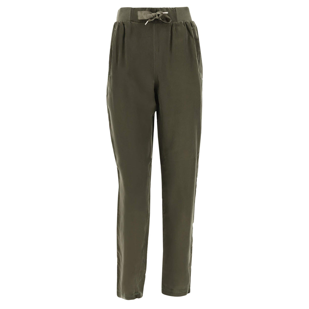 FREDDY - Pantaloni Tapered in Cupro con Coulisse in Vita