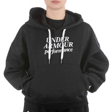 Carica l&#39;immagine nel visualizzatore di Gallery, Under Armour 771374107 001 FELPA ESSENTIAL SCRIPT NERO
