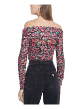 Carica l&#39;immagine nel visualizzatore di Gallery, Guess Florencia Top Maglietta a Maniche Lunghe Senza Collo, Rosa, L Donna
