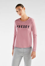 Carica l&#39;immagine nel visualizzatore di Gallery, FREDDY - T-Shirt Comfort Manica Lunga E Grafica Paillettes
