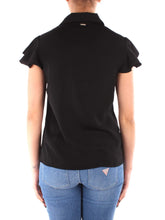 Carica l&#39;immagine nel visualizzatore di Gallery, Guess Camicia Donna Manica Corta Nera con Pizzo W1RH85W5OC2-JBLK

