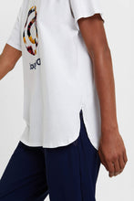 Carica l&#39;immagine nel visualizzatore di Gallery, Abasic Desigual Maglietta Basic Oversize Bianca T-Shirt Oversize Long
