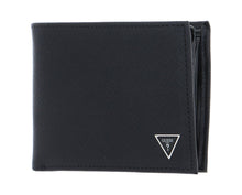 Carica l&#39;immagine nel visualizzatore di Gallery, Guess Portafoglio Certosa smart billfold saffiano nero GS23GU02 SMECRSLEA24
