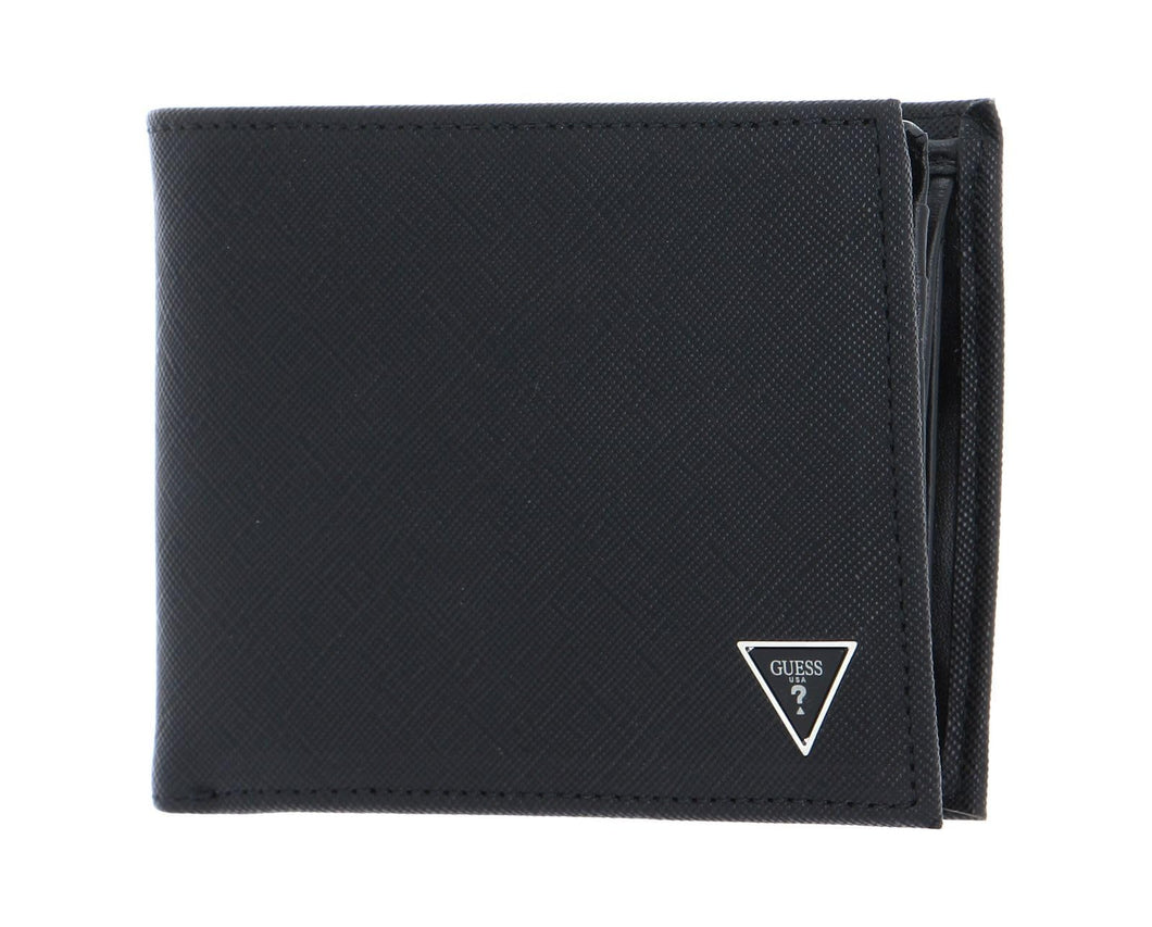 Guess Portafoglio Certosa smart billfold saffiano nero GS23GU02 SMECRSLEA24