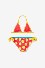 Carica l&#39;immagine nel visualizzatore di Gallery, Desigual Bikini Triangolo Balze Mangostan Costume da Bagno Completo 19SGMK03
