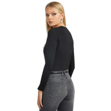 Carica l&#39;immagine nel visualizzatore di Gallery, Guess T Shirt V Manica Lunga W2BI21I3Z14 - JBLK Tg. L Nero

