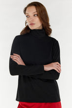 Carica l&#39;immagine nel visualizzatore di Gallery, FREDDY - Maglia in Jersey Lurex con Collo Alto A Lupetto
