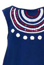 Carica l&#39;immagine nel visualizzatore di Gallery, Desigual Vestito Corto Bambina Vest Accra 18SGVK10 3/4 Blu
