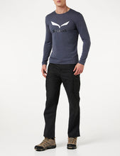 Carica l&#39;immagine nel visualizzatore di Gallery, SALEWA Solidlogo Dry M L/S Tee T-Shirt Uomo
