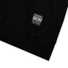 Carica l&#39;immagine nel visualizzatore di Gallery, Propaganda Blank Hoodie Felpa con Cappuccio Black Nero Stampa Retro
